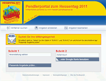 Tablet Screenshot of hessentag2011.pendlerportal.de